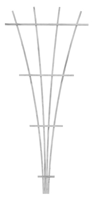 Wooden Fan Trellis, White, 72-In.