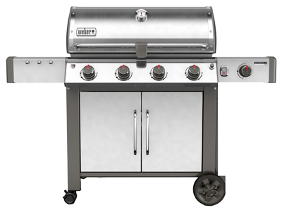 Genesis II LX S-440 4-Burner Natural Gas Grill, 52,000-BTU + Side Burner, Stainless Steel