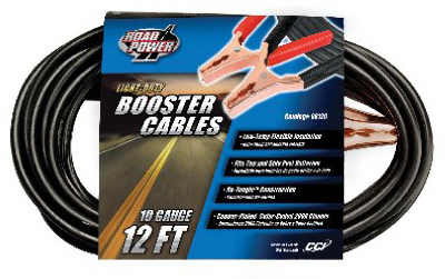 Booster Cable, 10-Ga., 200-Amp, 12-Ft.