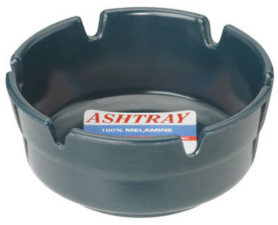 Patio Ashtray, Melamine, Assorted Colors, 4-In.