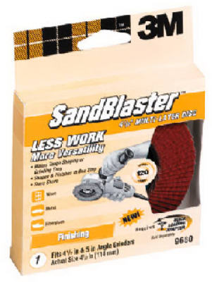 Sandblaster Right-Angle Grinder Sanding Disc, 36-Grit, 4.5-In.