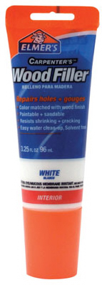 Interior Wood Filler, White, 3-1/4-oz.