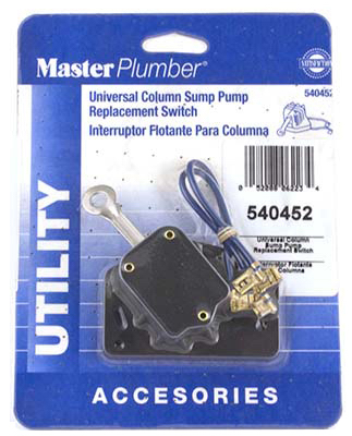 Column Sump Pump Replacement Switch
