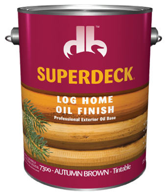 Log Home Oil Finish, Autumn Brown, 1-Gal.