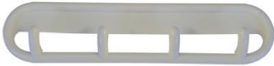 Multi Hook Rack, Self-Adhesive, Plastic, White