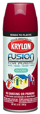 Fusion Spray Paint for Plastic, Burgundy, 12-oz.
