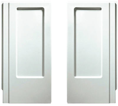 Shower Stall Endwall Set, White, 32-In.