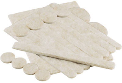 Assorted 27-Count Beige Felt Pads
