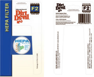 Dirt Devil DD-F2 Vacuum Filter