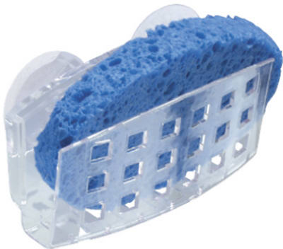 Sinkworks Clear Suction Sponge Holder