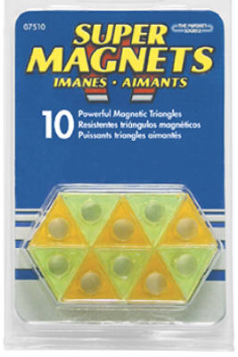 Magnetic Hangers, Triangles, 10-Pk.