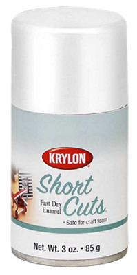 Short Cuts Spray Paint, Gloss White, 3-oz.