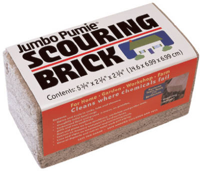 Pumie Scouring Brick, Jumbo, Natural Pumis Stone