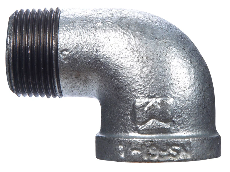 BK Products 1-1/4 in. FPT x 1-1/4 in. Dia. MPT Galvanized Malleable Iron Street Elbow