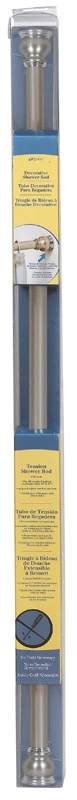 Zenith Shower Curtain Rod 72 in. L Silver
