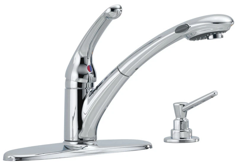 Delta Signature One Handle Chrome Pull Out Kitchen Faucet