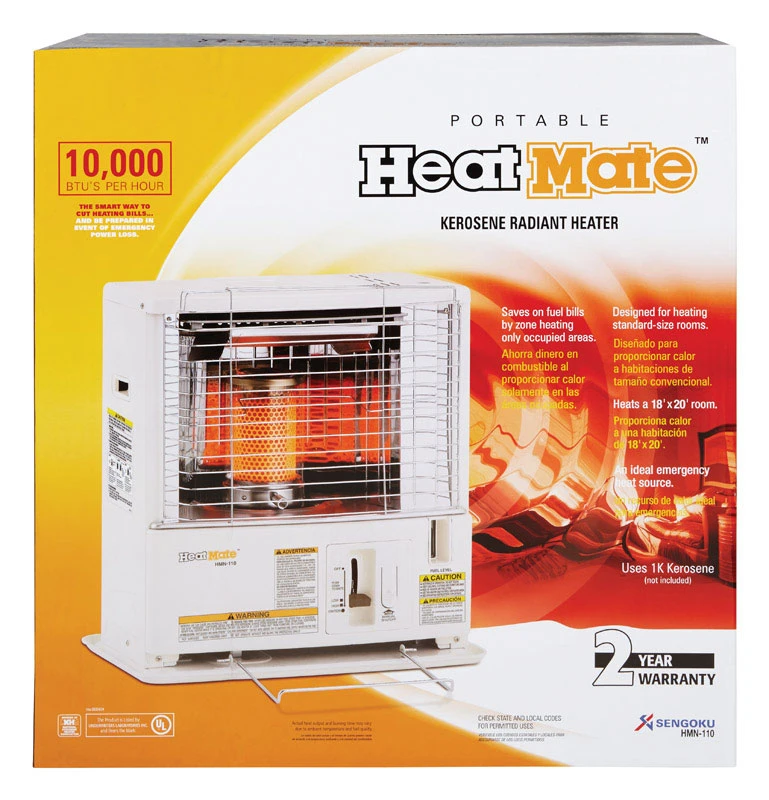 Sengoku HeatMate 10000 BTU/hr. 380 sq. ft. Radiant Kerosene Radiant Heater
