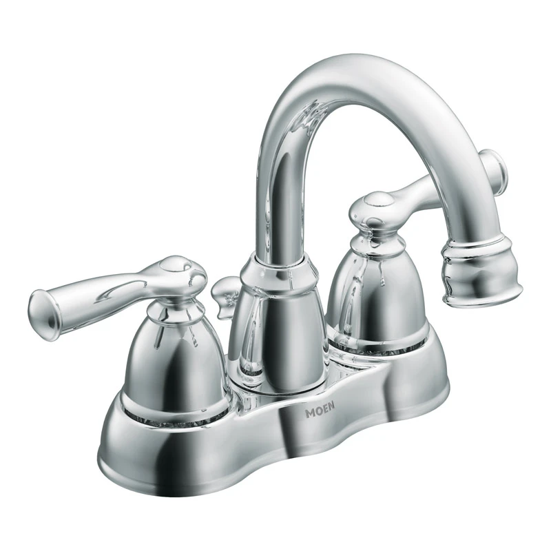 Moen Banbury Chrome Two Handle Lavatory Faucet 4 in.