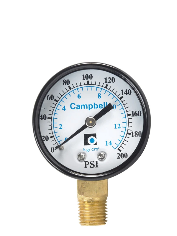 Campbell 0 psi Pressure Gauge