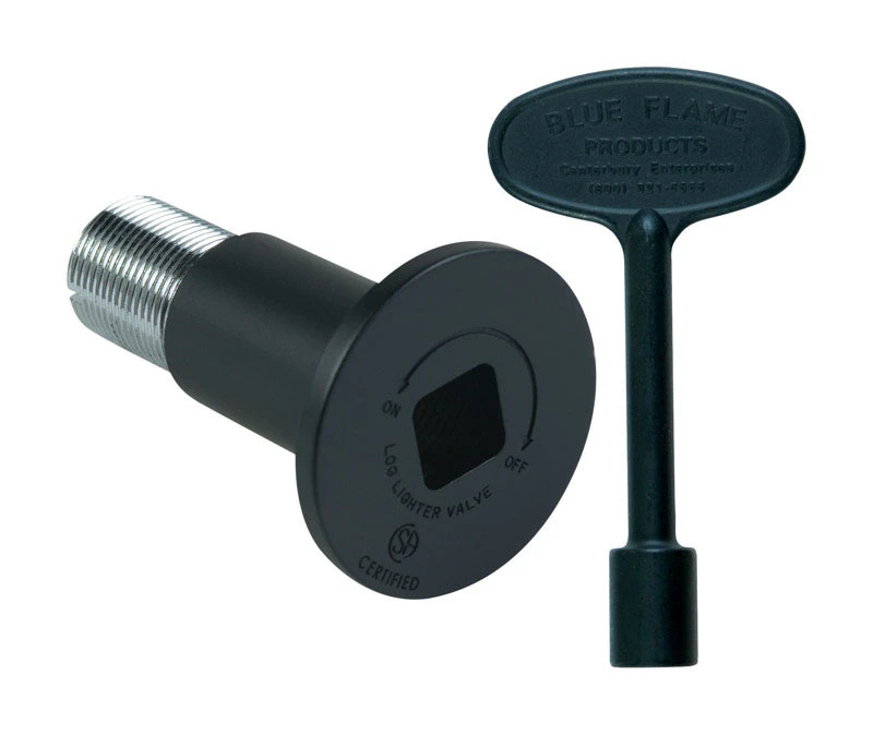 Blue Flame Black Brass Gas Valve Flange Kit