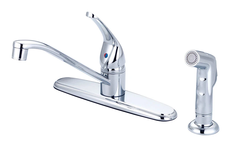 Belanger Essential Single Lever One Handle Chrome Kitchen Faucet Side Sprayer Included