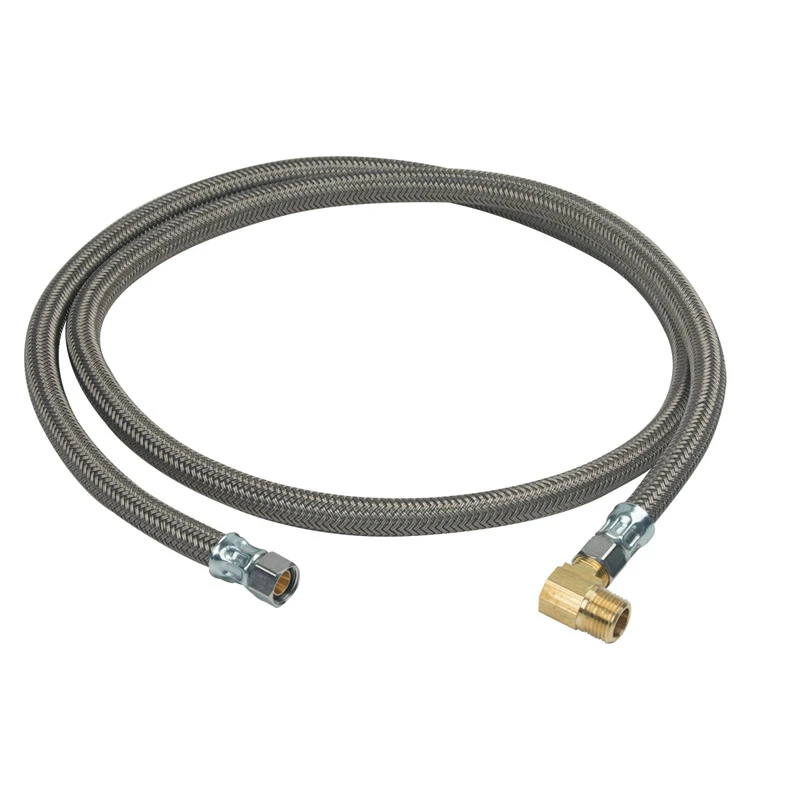BrassCraft Speedi Plumb Plus 1/2 in. FIP x 3/8 in. Dia. Compression Steel Dishwasher Supply Li