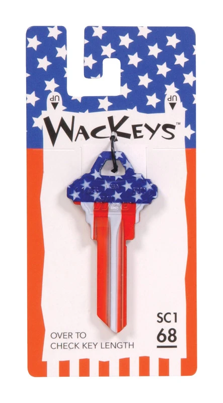 Hillman Wackey Flag House/Office Universal Key Blank Single Hillman Wackey Flag House/Office Universal Key Blank Single