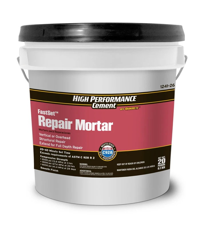 Quikrete FastSet Gray Repair Mortar 20 lb.