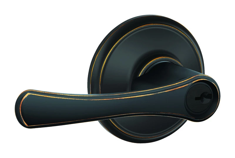 Schlage Avila Aged Bronze Entry Lever Grade 2 2-3/4 in. Schlage Avila Aged Bronze Entry Lever Grade 2 2-3/4 in.