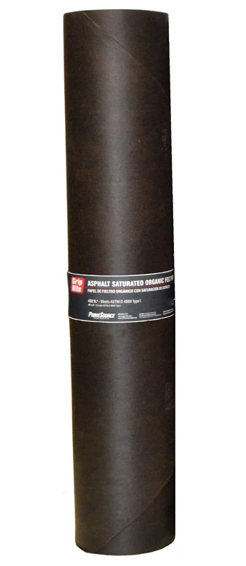 Grip-Rite 3 ft. W x 144 ft. L Asphalt Smooth Saturated Organic Felt Paper 15 lb. Black