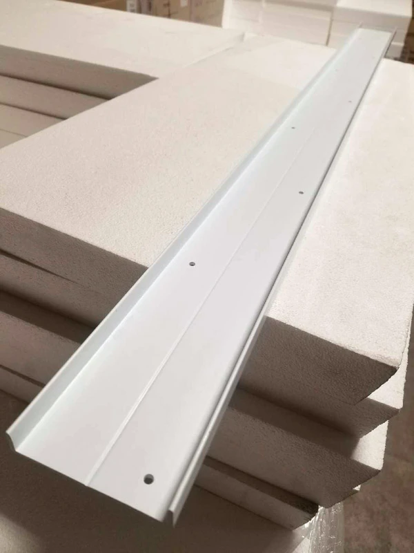 Glass Block 0.5 in. H x 48 in. W x 4 in. D 4 in. White Vinyl Channel - 4 ft. Length Glass Block Ac