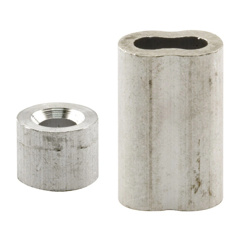Prime-Line 1/4 in. Dia. Aluminum Cable Ferrules and Stops