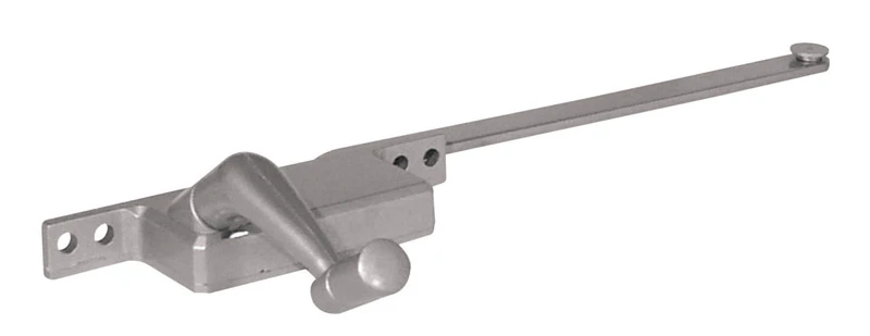 Prime-Line Silver Steel Left Single-Arm Casement Square Type Window Operator For Steel Framed