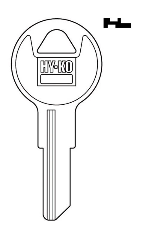 Hy-Ko Home House/Office Key Blank IL11 Single sided For Illinois Locks