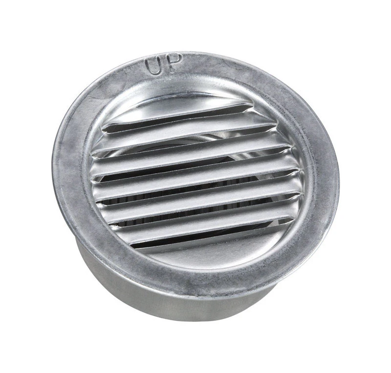 Air Vent 2 in. W x 2 in. L Mill Silver Aluminum Mini Louver