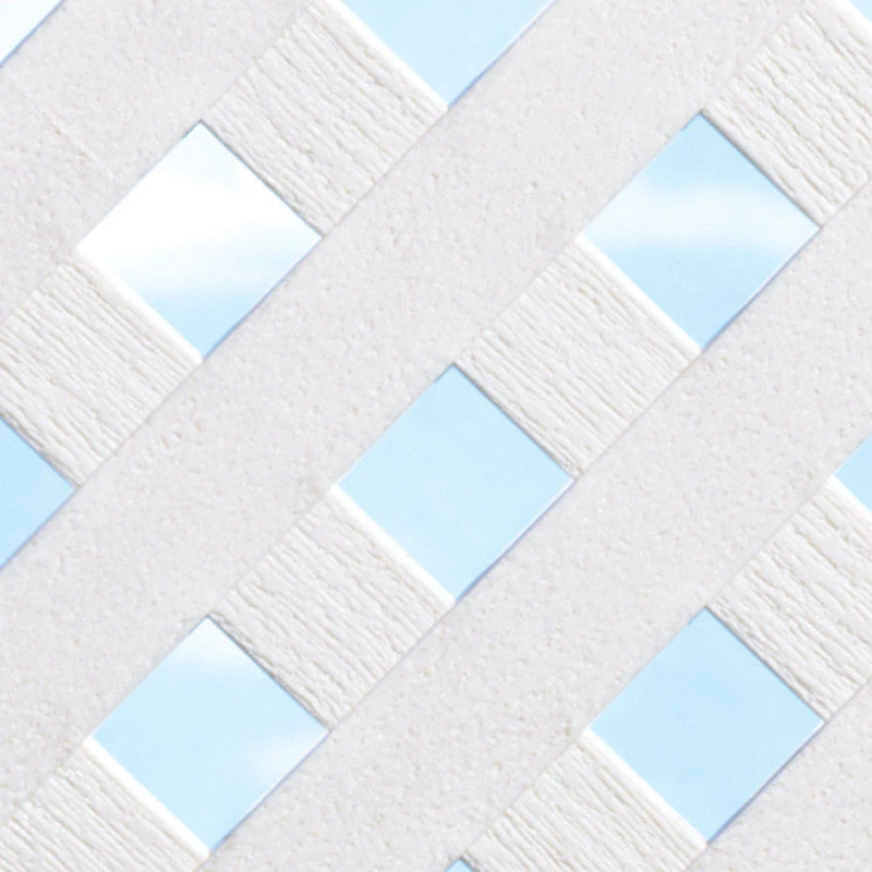 Grid Axcents 48 in. W X 8 ft. L White Plastic Lattice Panel Grid Axcents 48 in. W X 8 ft. L White Plastic Lattice Panel
