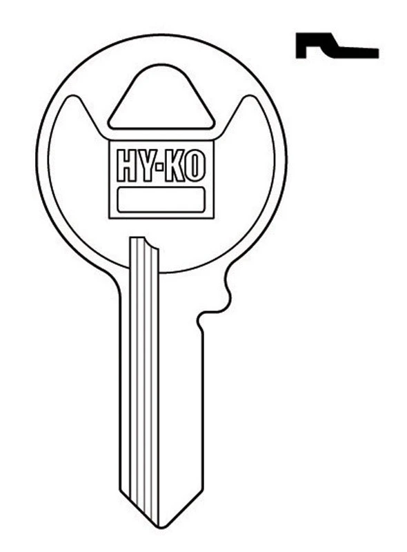 Hy-Ko Home Padlock Key Blank M15 Single sided For Master Lock