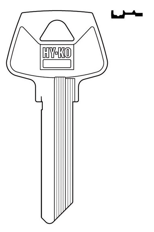 Hy-Ko Home House/Padlock Key Blank S6 Single sided For For Sargent Key Lock