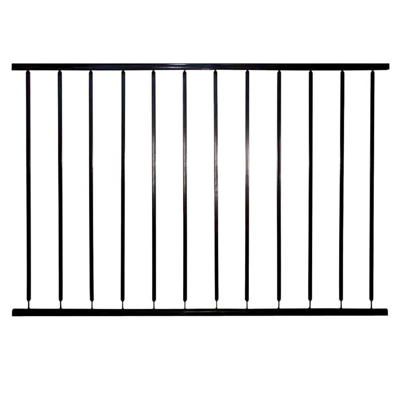 The Village Ironsmith 32 in. H x 48 in. W x 1.3 in. L Steel Metropolitan Railing