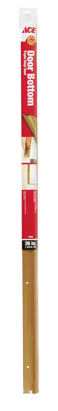 Ace Gold Vinyl Door Sweep 1-3/4 in. x 36 in. L