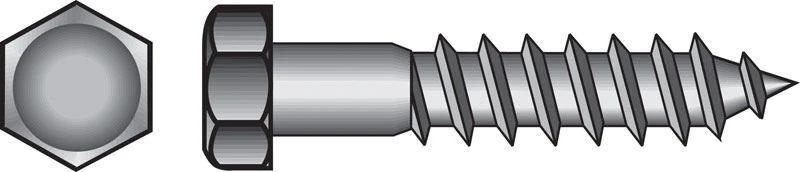 Hillman 1/2 in. x 1-1/2 in. L Hex Zinc-Plated Steel Lag Screw 50 pk