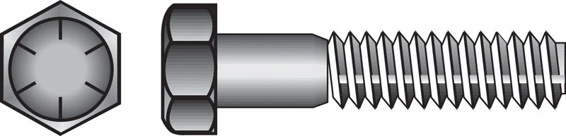 Hillman 3/8 in. Dia. x 3-1/2 in. L Heat Treated Steel Hex Head Cap Screw 50 pk
