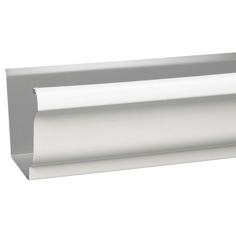 Spectra Metals 5 In. x 10 Ft. K-Style White 0.027 Aluminum Gutter
