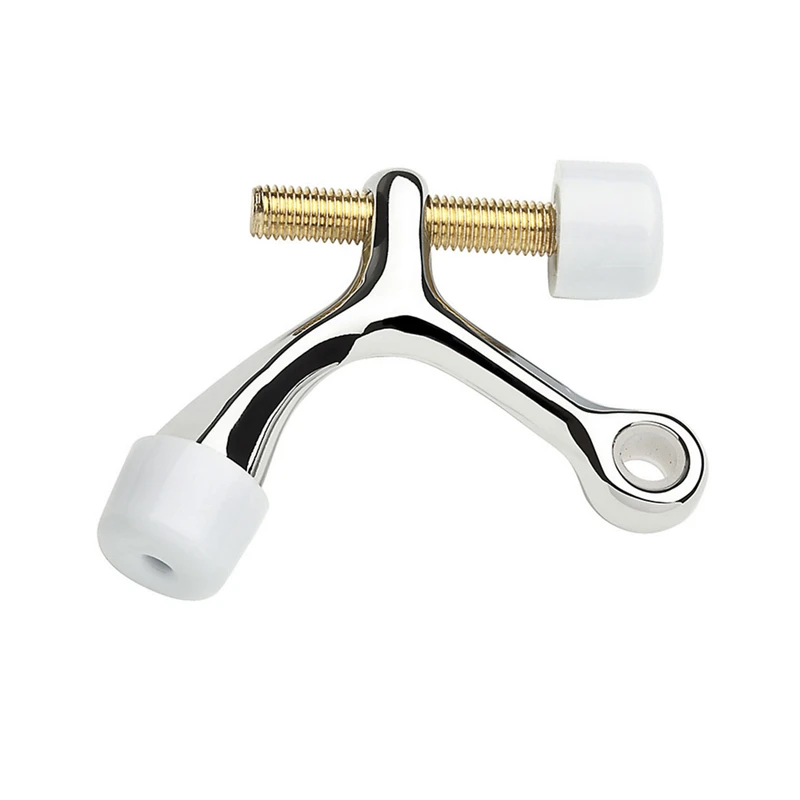 Baldwin Reserve 2.43 in. H x .6 in. W x 2.43 in. L Brass Polished Chrome Hinge Pin Door Stop Mo
