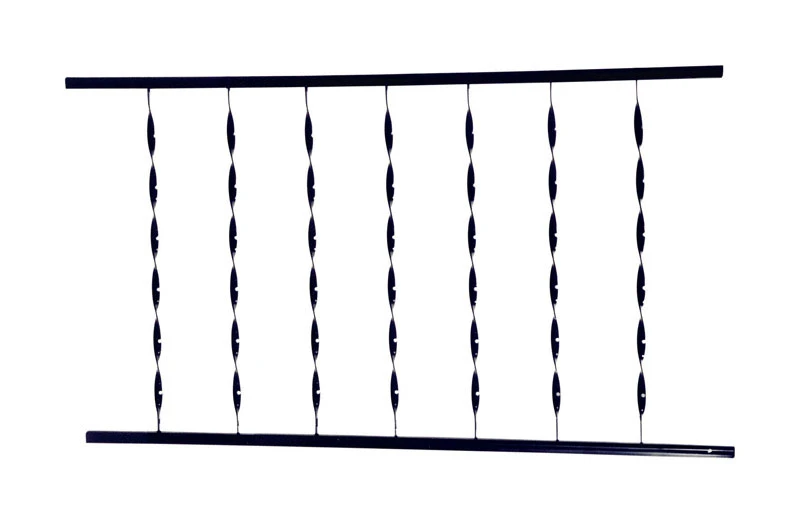 The Village Ironsmith 34 in. H x 48 in. W x 1.3 in. L Steel Ornamental Railing
