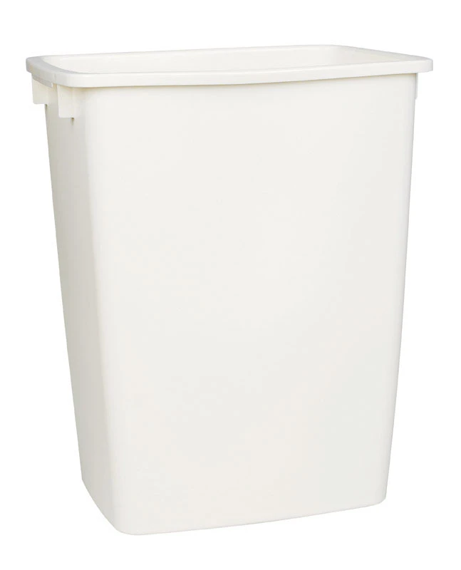 Rubbermaid 9 gal. Bisque Open Top Wastebasket
