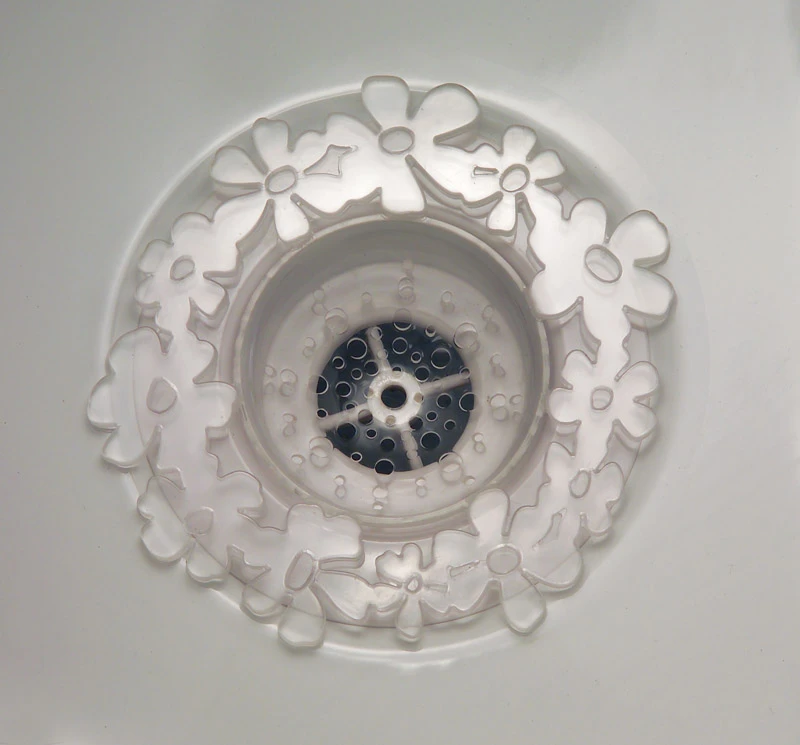 InterDesign 5 in. W x 5 in. L Clear Plastic Sink Strainer