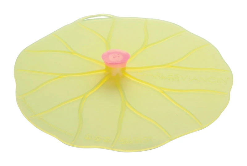 Charles Viancin 9 in. L Yellow Silicone Medium Lily Pad Lid 2