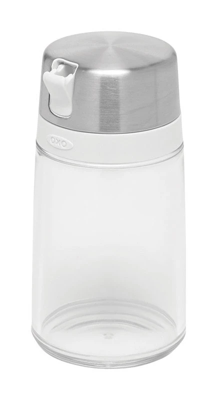 OXO Good Grips 2.5 in. W x 2.5 in. L Clear/Silver Plastic Sugar Dispenser