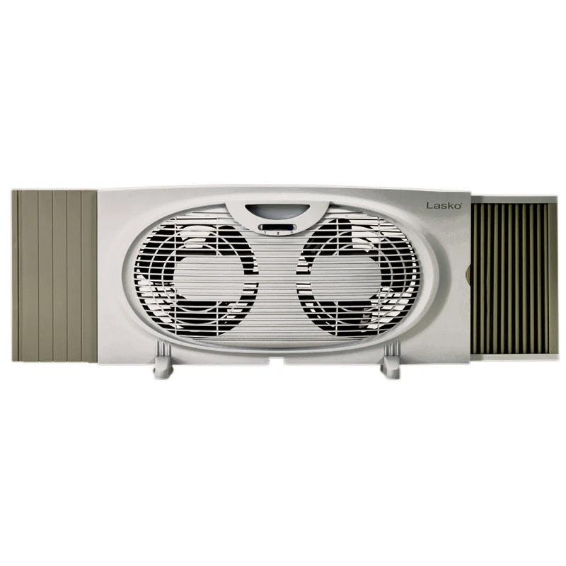 Lasko 10.15 in. H x 7 in. Dia. 3 speed Electric Twin Window Fan